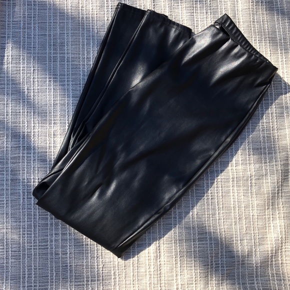 PrettyLittleThing Pants - Pretty Little Thing Pull on Pleather Jeggings - 12
